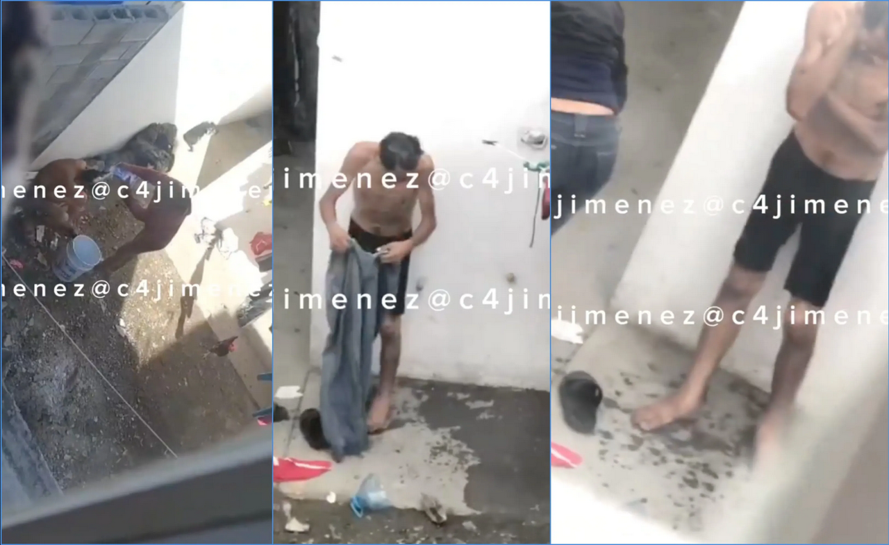 Exhiben video de un hombre que está secuestrado en un patio de Apodaca, NL