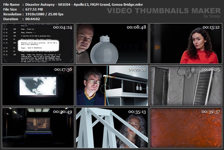 Disaster Autopsy - S01E04 - Apollo13, MGM Grand, Genoa Bridge.mkv