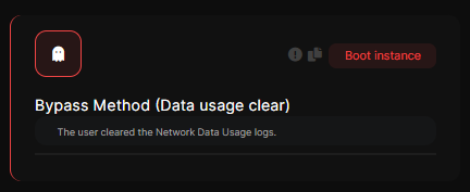 Bypass Method Data Usage Clear detection