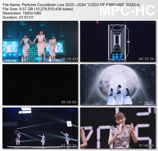 [TV-Variety] Perfume Countdown Live 2023→2024 “COD3 OF P3RFUM3” ZOZ5