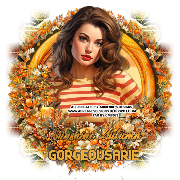 November Cluster Frame Challenge Gorgeous-Arie-Sunshine-Autumn