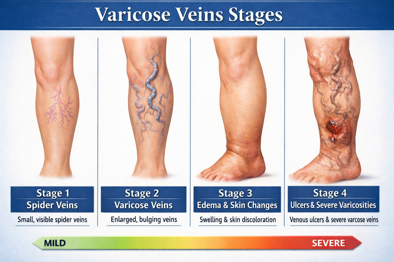 Эффективное лечение варикоза на разных стадиях заболевания