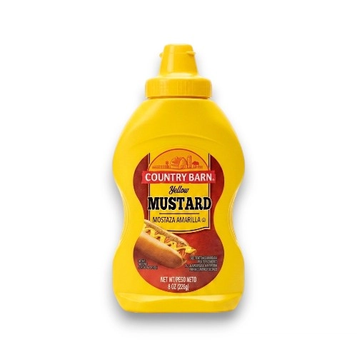 Country Barn Yellow Mustard 8 Oz