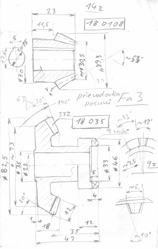 Fa3- kužel soukolí přev posuvů-skica