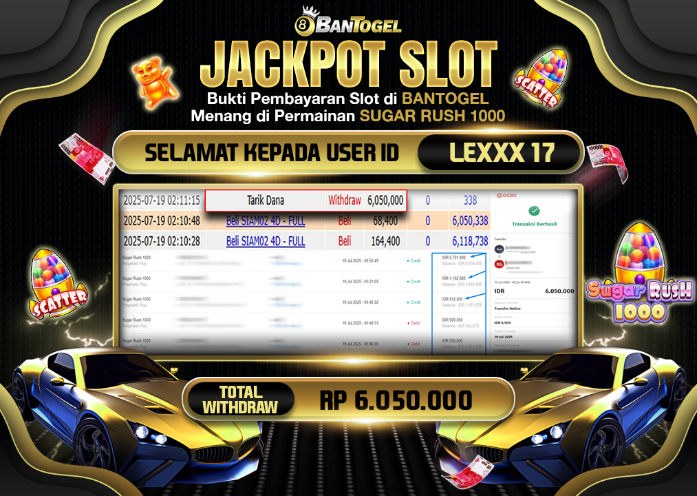 BUKTI JACKPOT LUNAS BANTOGEL