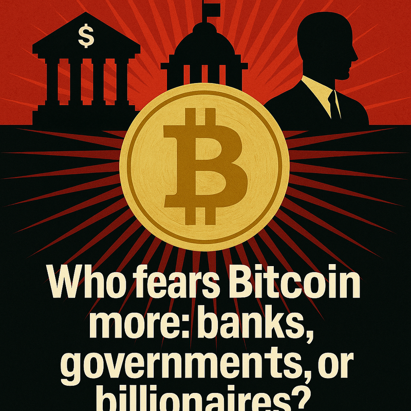 Who fears Bitcoin more: banks, governments, or billionaires?
