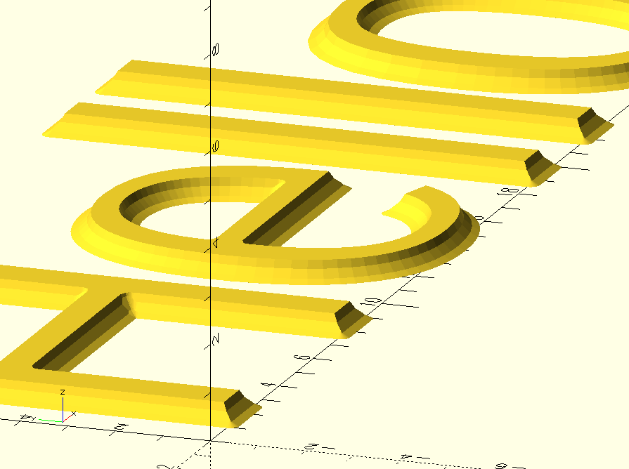 OpenSCAD roof2