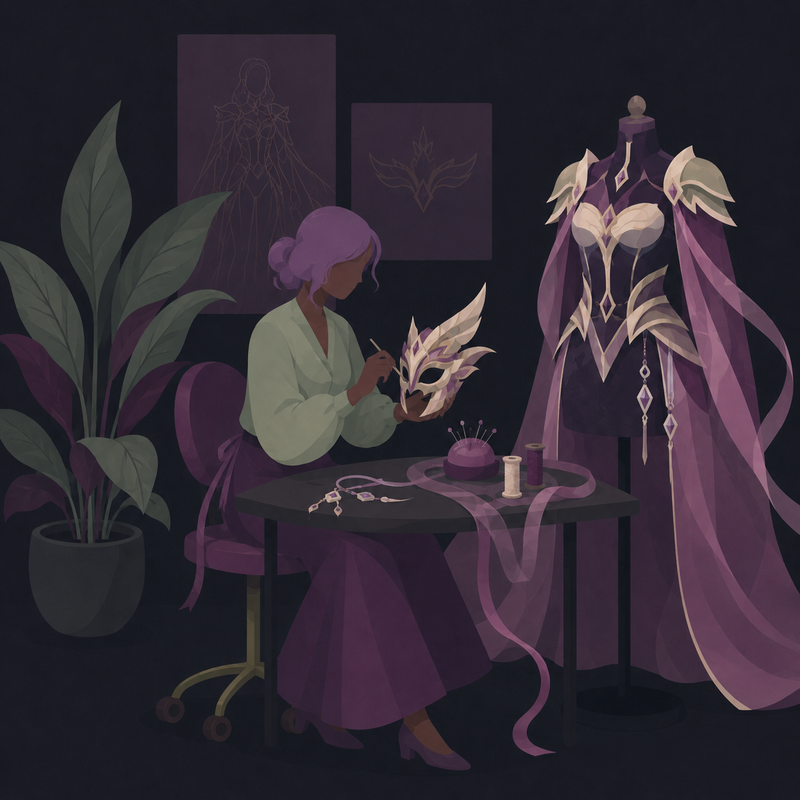 Fabrics and materials used for cosplay costumes
