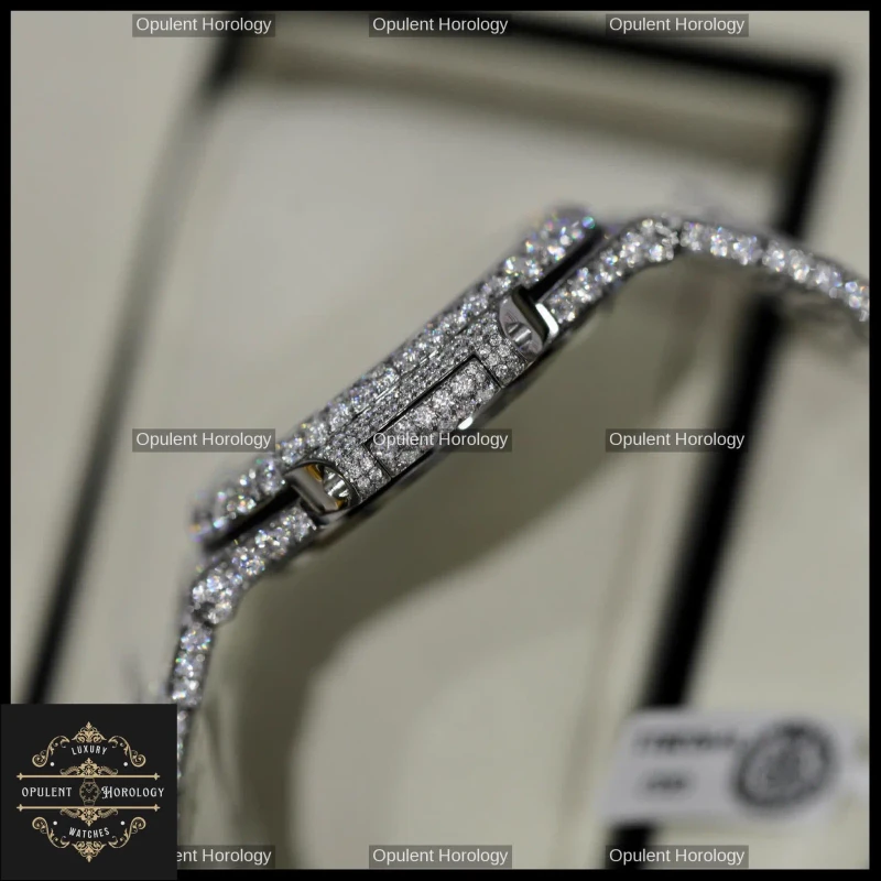 Patek Philippe Nautilus 5719 – Full Diamond / Moissanite 40 mm Luxury Watch - Super Clone