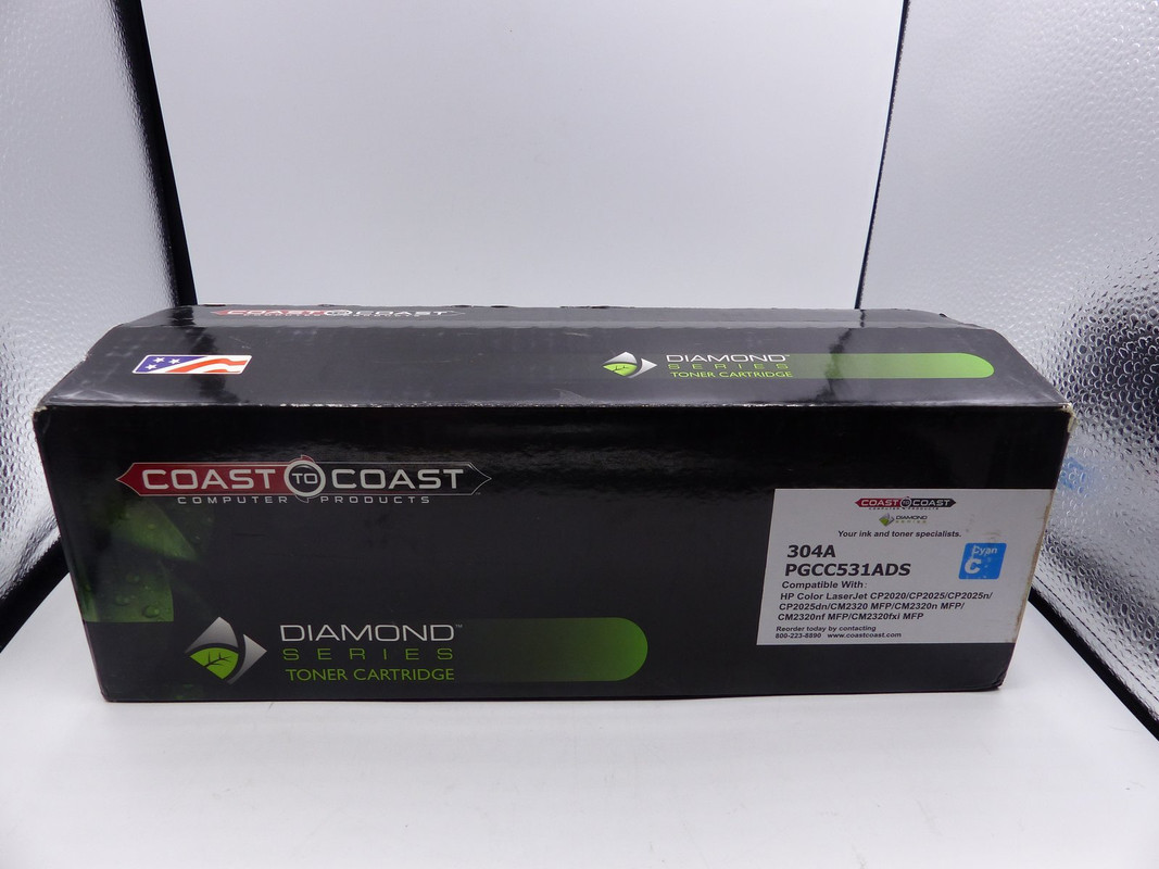 COAST TO COAST 304A PGCC531ADS DIAMOND SERIES CYAN TONER CARTRIDGE