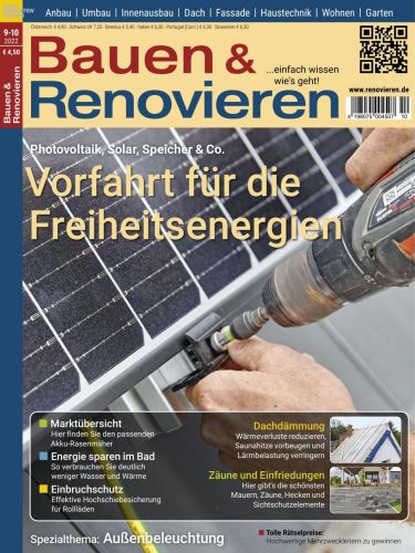 Cover: Bauen und Renovieren Magazin September-Oktober No 09-10 2022 Cover: Bauen und Renovieren Magazin September-Oktober No 09-10 2022