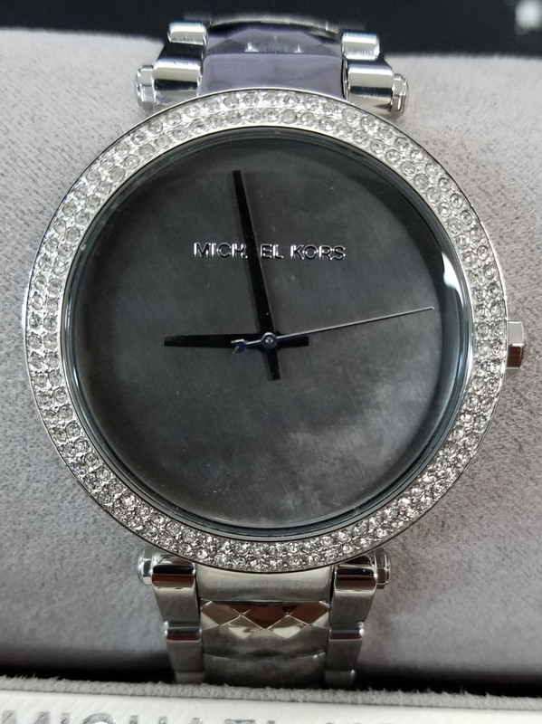 New MICHAEL KORS Parker MK6424 Mother Of Pearl Dial new in box tag authentic Michael Kors Women main image 4