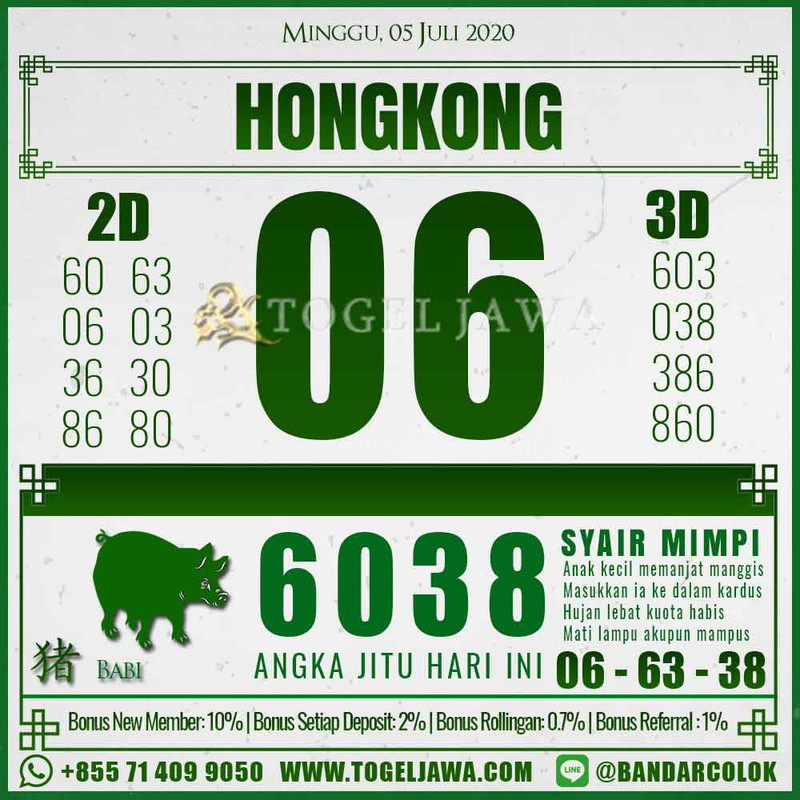 Prediksi Hongkong Tanggal 2020-07-05