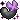 Pixel art of a heart with a butterfly lying on top of it