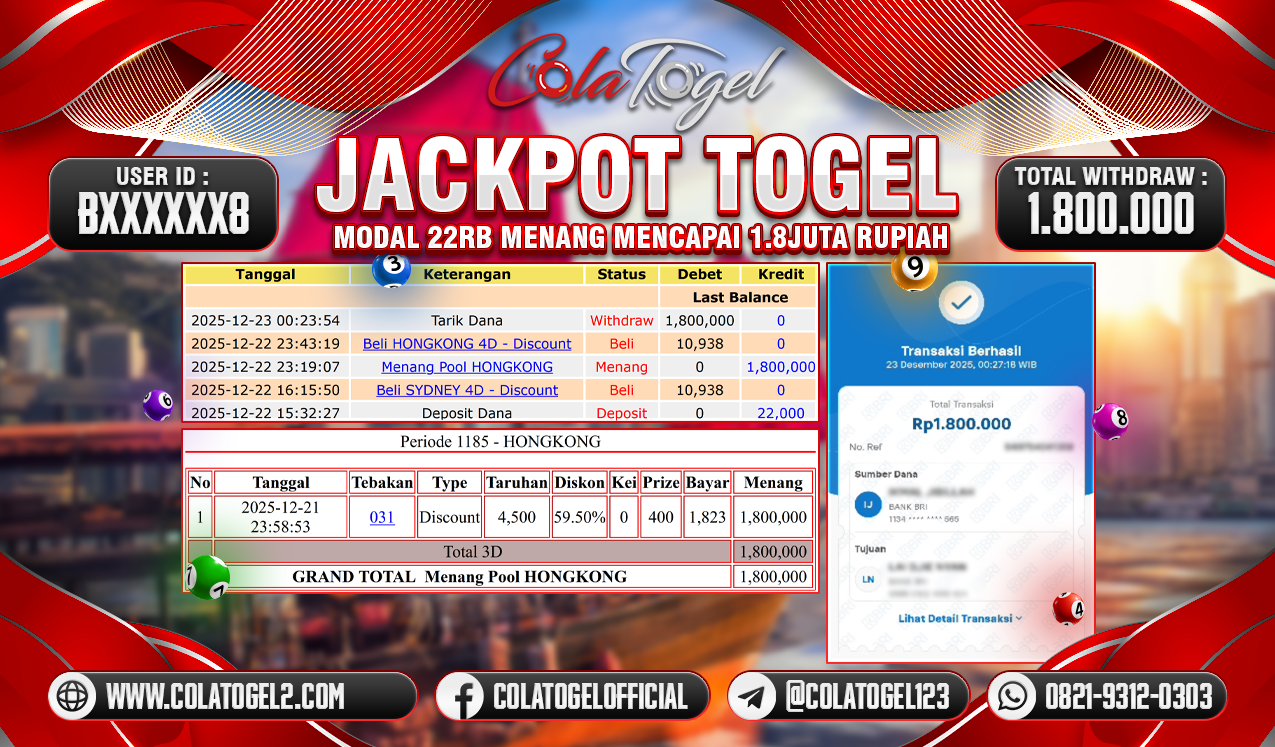 JACKPOT HONGKONG LOTTO!!