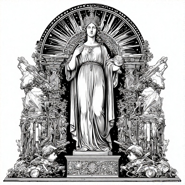Monochromatic-illustration-of-8