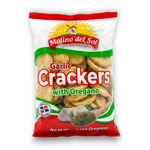 Molino Del Sol Galletas De OreganoY Ajo 64 Gr