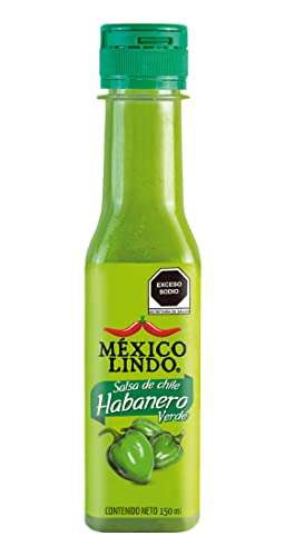 Amazon: Salsa Habanero Verde 150ml | México Lindo | envío gratis con Prime 
