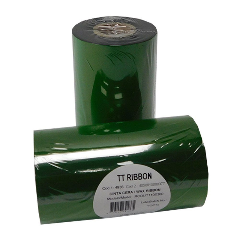 4936-2-CINTA TT CERA 110MMX300MTS OUT TT FILM VERDE