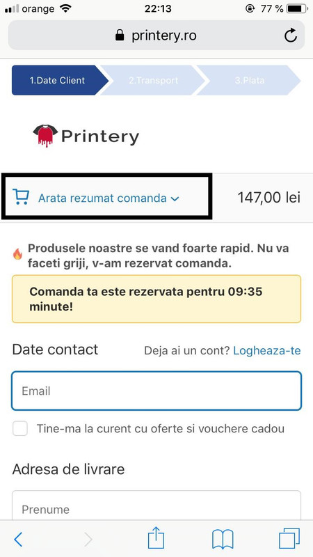 rezumat comanda