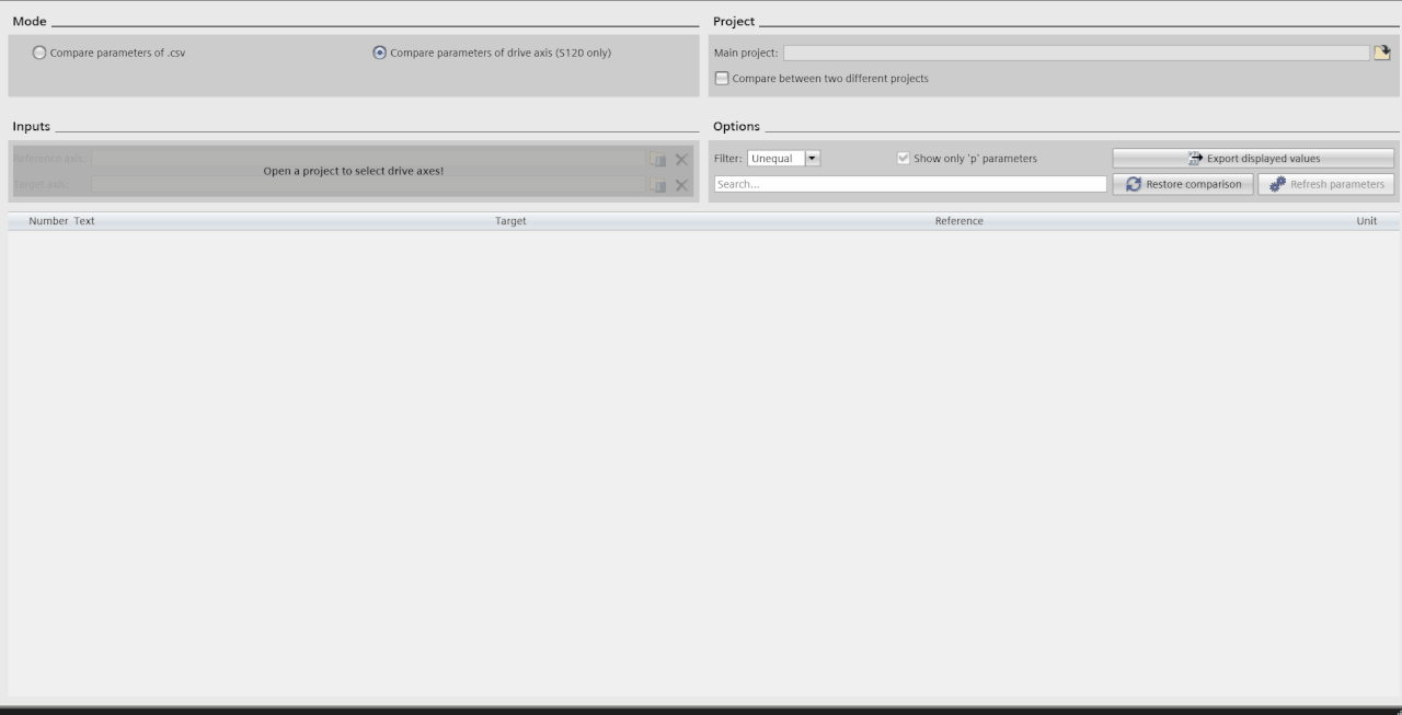 SINAMICS Startdrive: Drive Parameter Comparer SINAMICS Startdrive: Drive Parameter Comparer