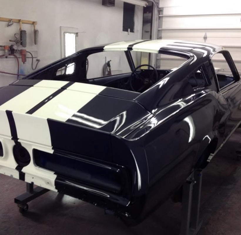 67 mustang rear