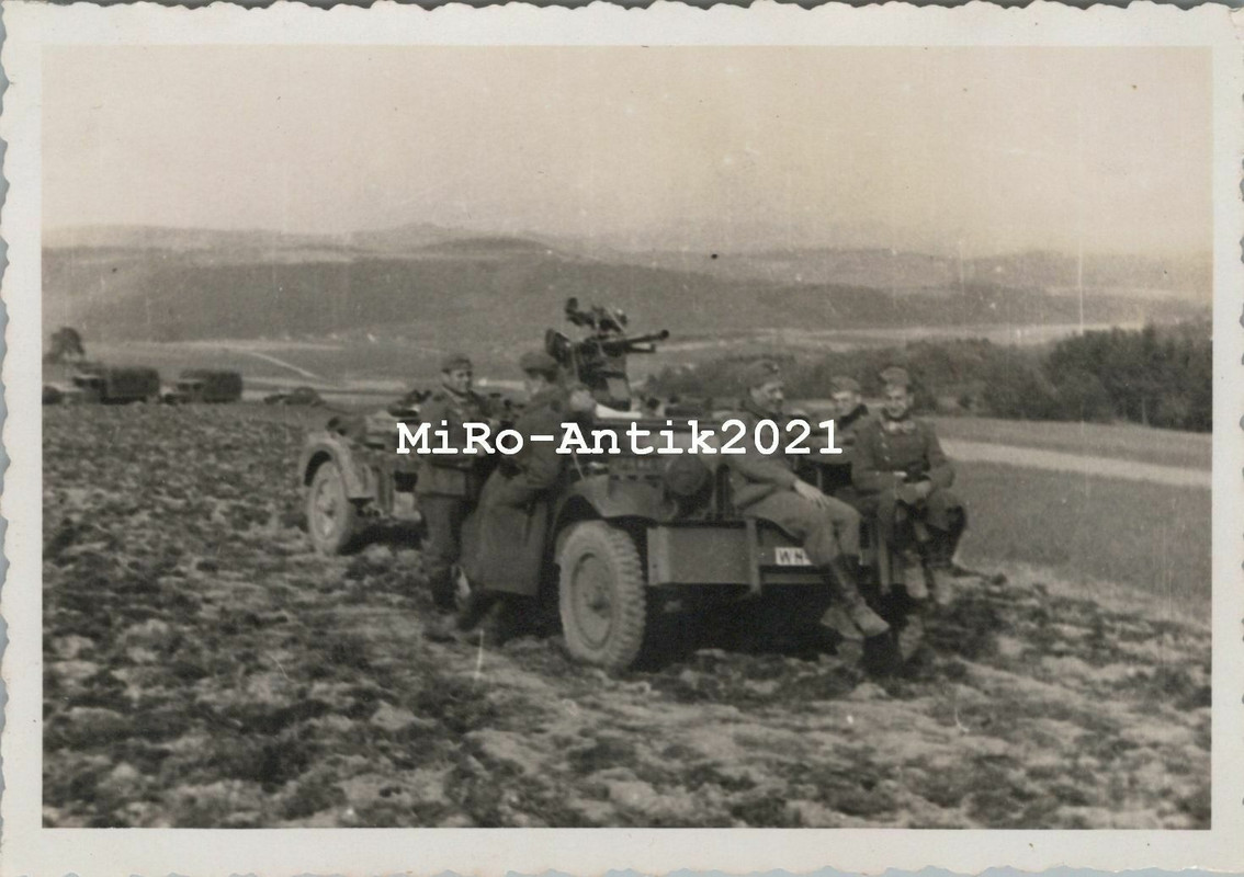 Wehrmacht, Flak Geschütz auf Pkw in Polen 1939