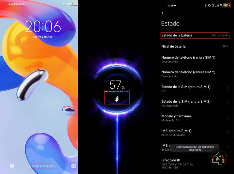 Averigua si tu Xiaomi cuenta con carga rápida y como aprovecharla
