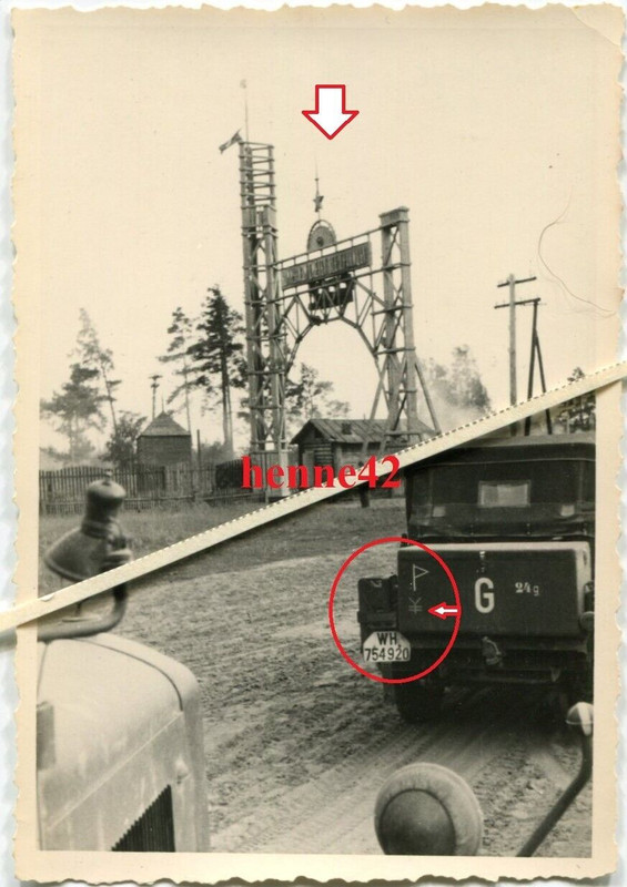 Foto Wehrmacht großes russisches Denkmal Slolpje Panzergruppe Guderian 1941