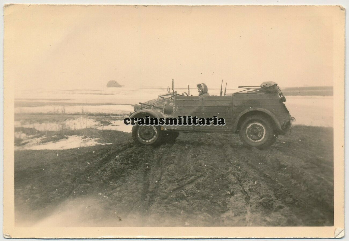Orig. Foto 167.ID Volkswagen Kübelwagen Typ 82 in Russland 1943