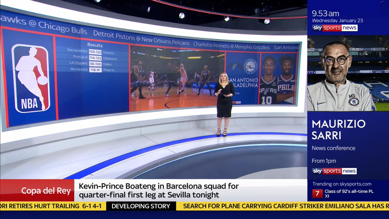 23 January - 09.00.00 - Good Morning Sports Fans. Round-up of th
