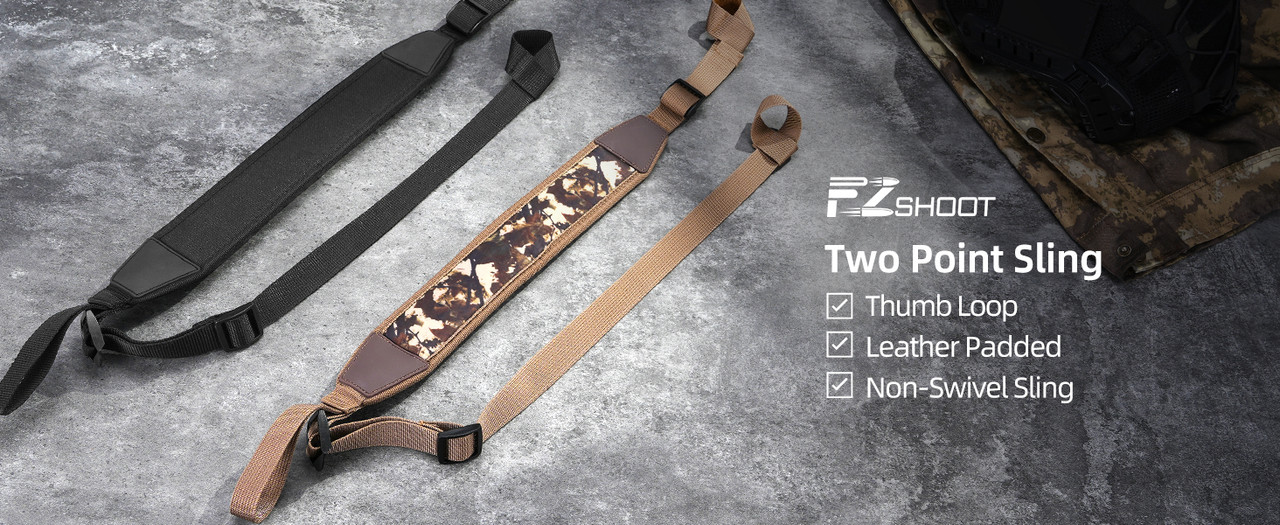 EZSHOOT neoprene padded shotgun sling two-point carrying design