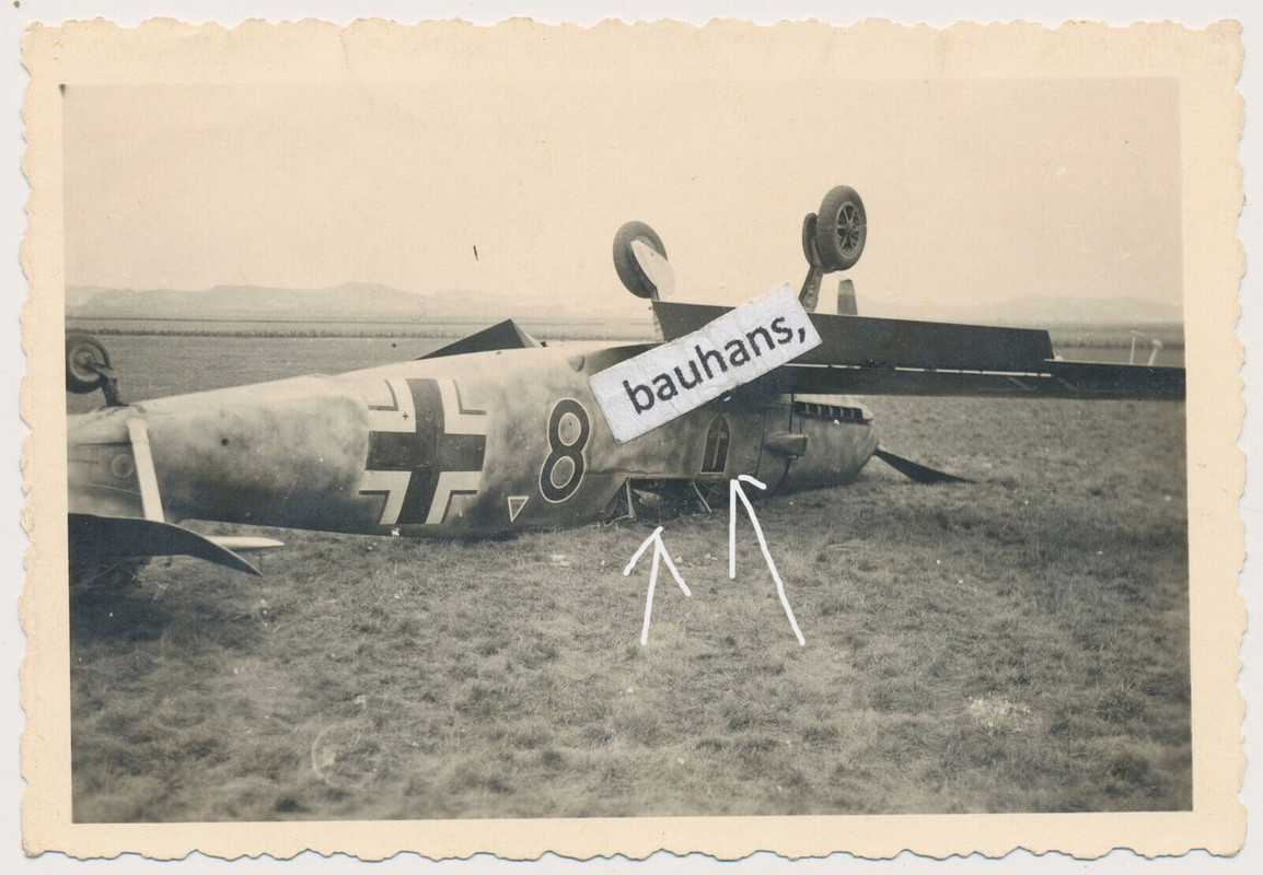 Flugzeuge Messerschmitt Bf 109, mit 8, Wappen (JG52) Tarn, camo (4293a)