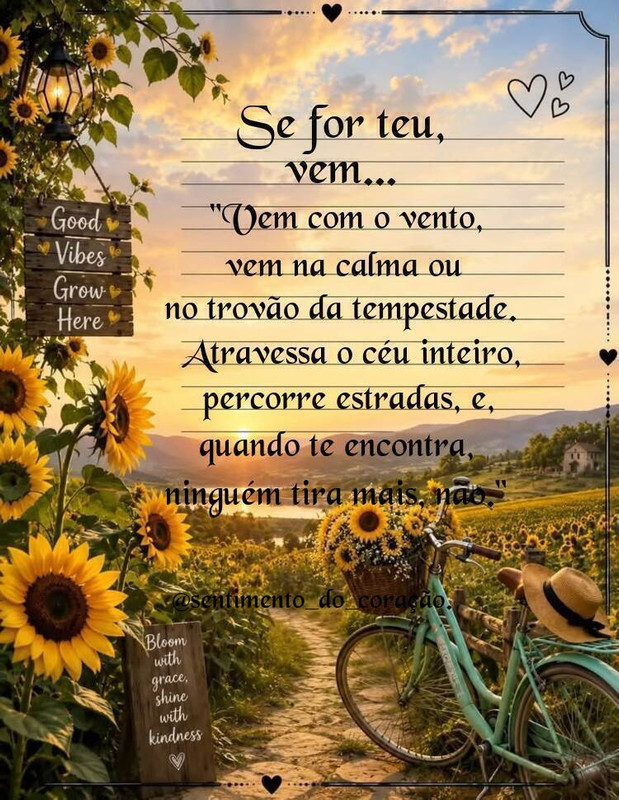 Se for teu, vem...