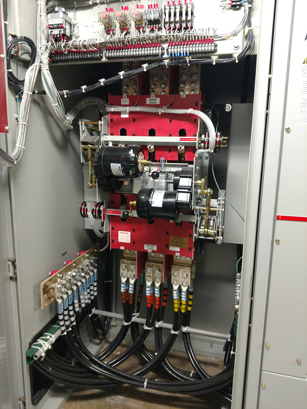 Out with the old in with the new! 800 amp automatic transfer switch ...