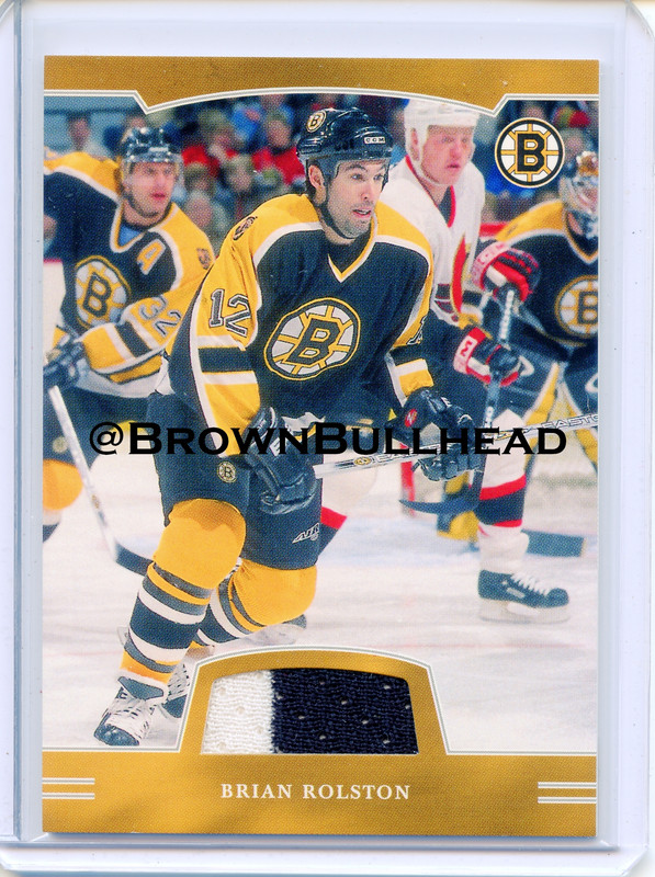 2002-03 BAP First Edition Jerseys #FE-109 [Brian Rolston] [Boston Bruins] [~100] [swatch=white black