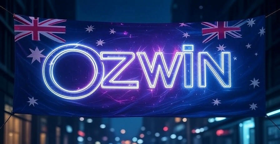 Ozwin Au Casino banner created by AI