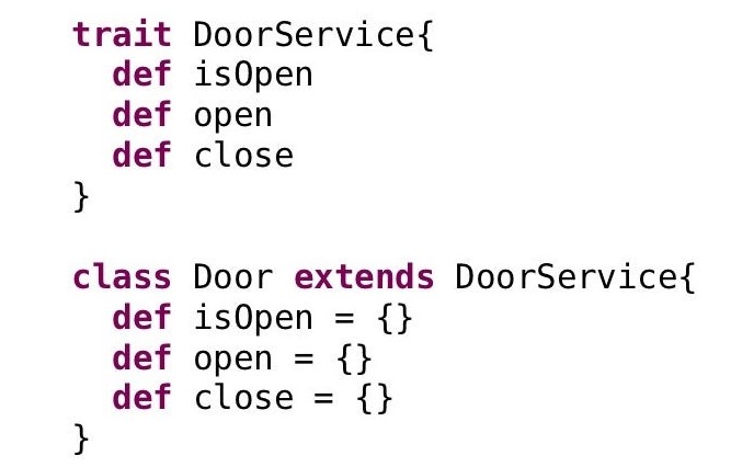 Example of Interface Segregation Principle