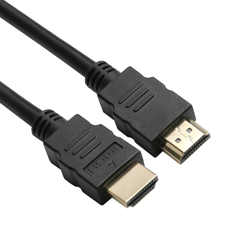 Presentación del cable HDMI de alta velocidad JVC con conectores dorados y chasis reforzado