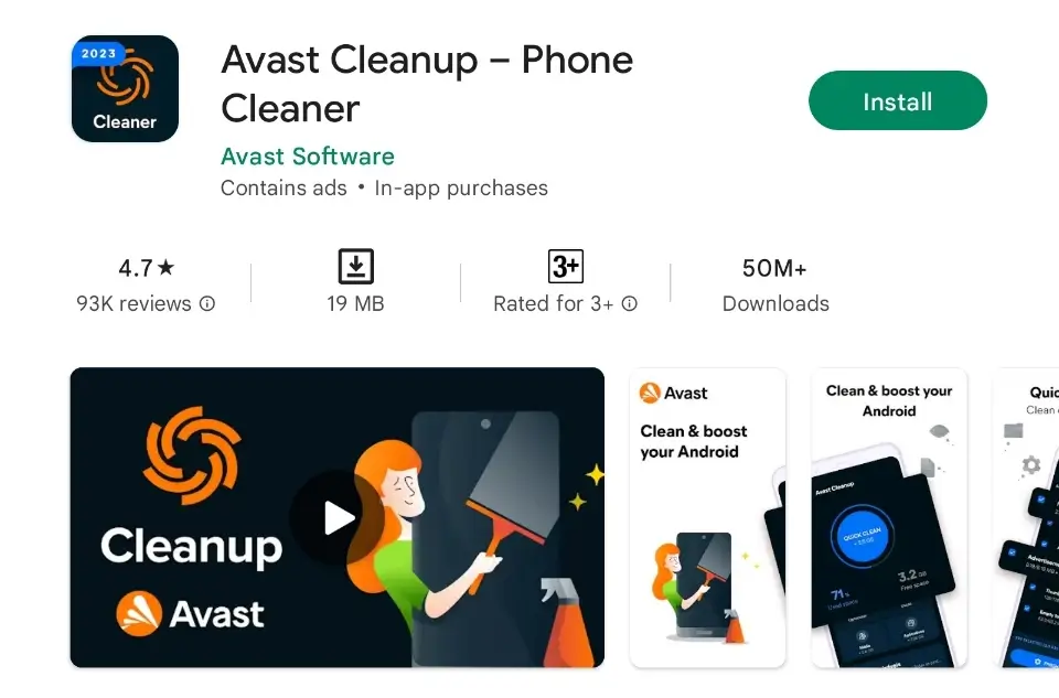 Avast cleanup