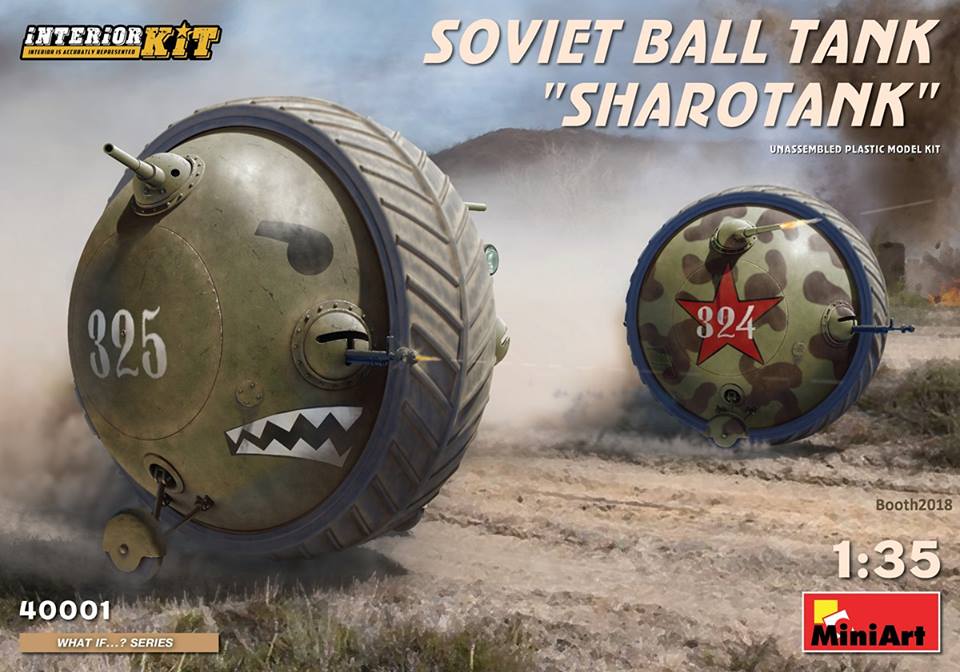 [MiniArt] Soviet Ball tank "Sharotank" 37659045_1059426760890122_720507242377379840_n