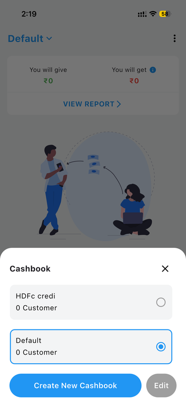 Create & Manage Multiple Cashbooks