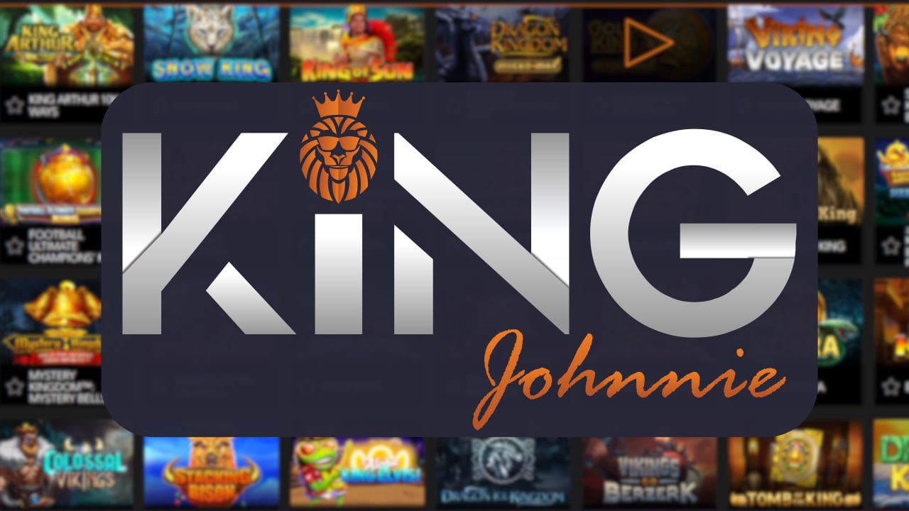 King Johnnie Casino lobby interface showing game categories and promotions