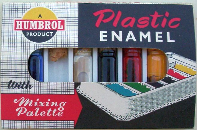 Humbrol Plastic Enamel with Mixing Palette