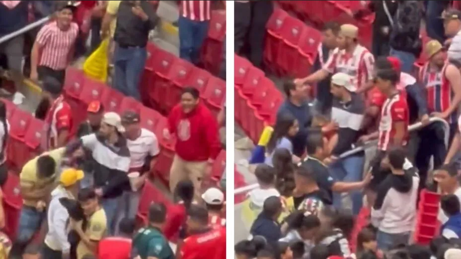 Violencia en el fútbol: aficionados de Chivas agreden a seguidor del América