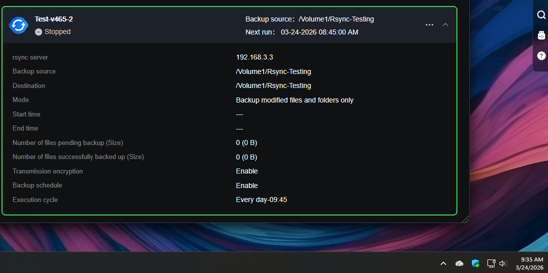 rsync v465 b4 start