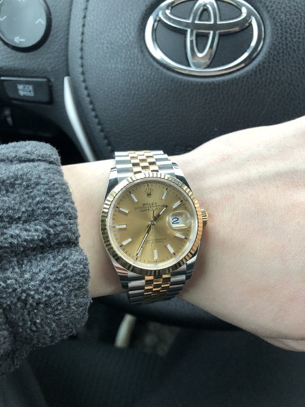 FS:Rolex 126233 DATEJUST 36 CHAMPAGNE DIAL FLUTED JUBILEE 2019 complete set  (Cheap!!) - Rolex Forums - Rolex Watch Forum