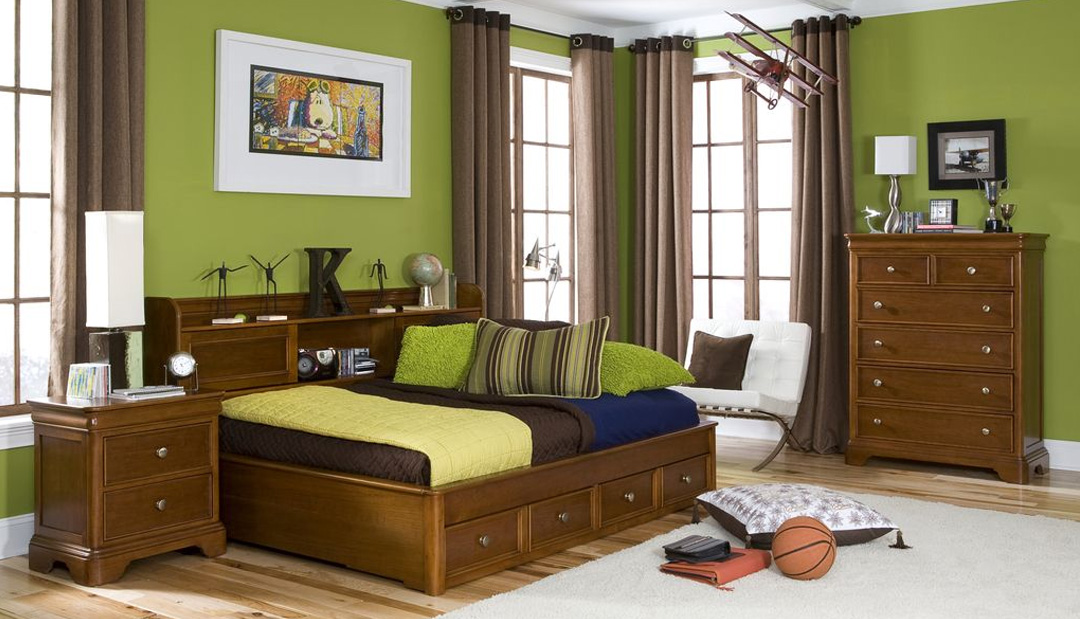 Cinnamon Bookcase Headboard