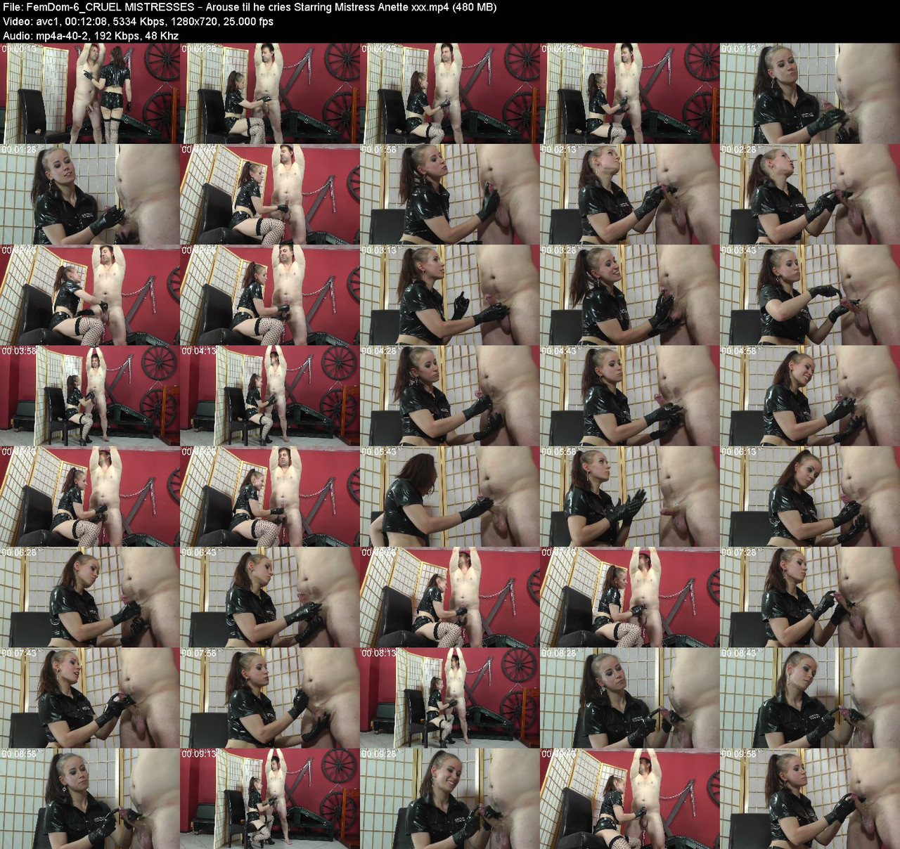 Fem Dom 6 CRUEL MISTRESSES Arouse til he cries Starring Mistress Anette xxx