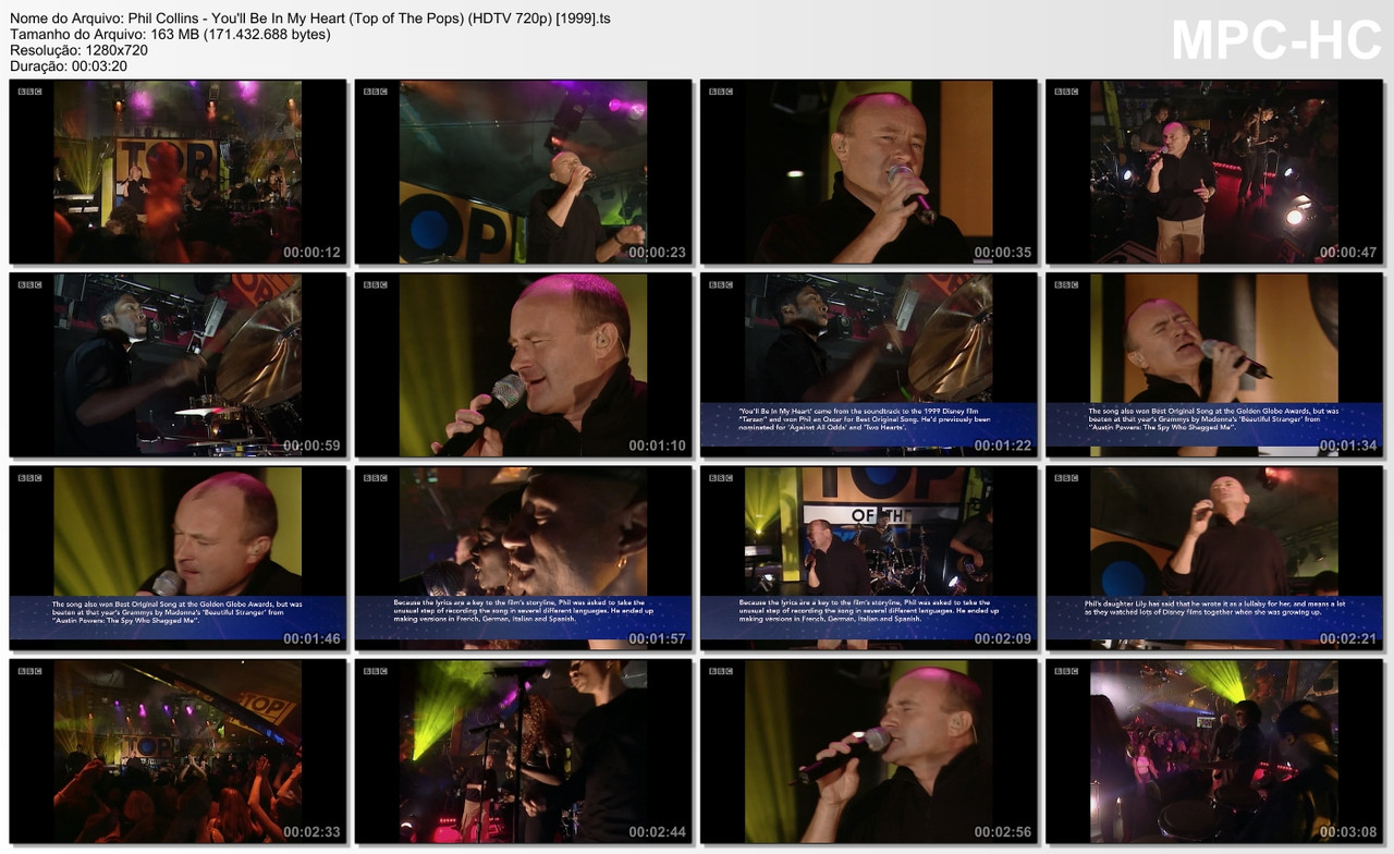 Phil Collins - You'll Be In My Heart (Top of The Pops) (BBC HD 720p) [1999].mp4